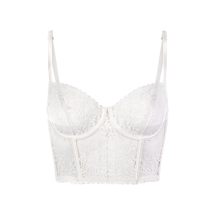 HUIT - White Amoureuse - Demi Bustier