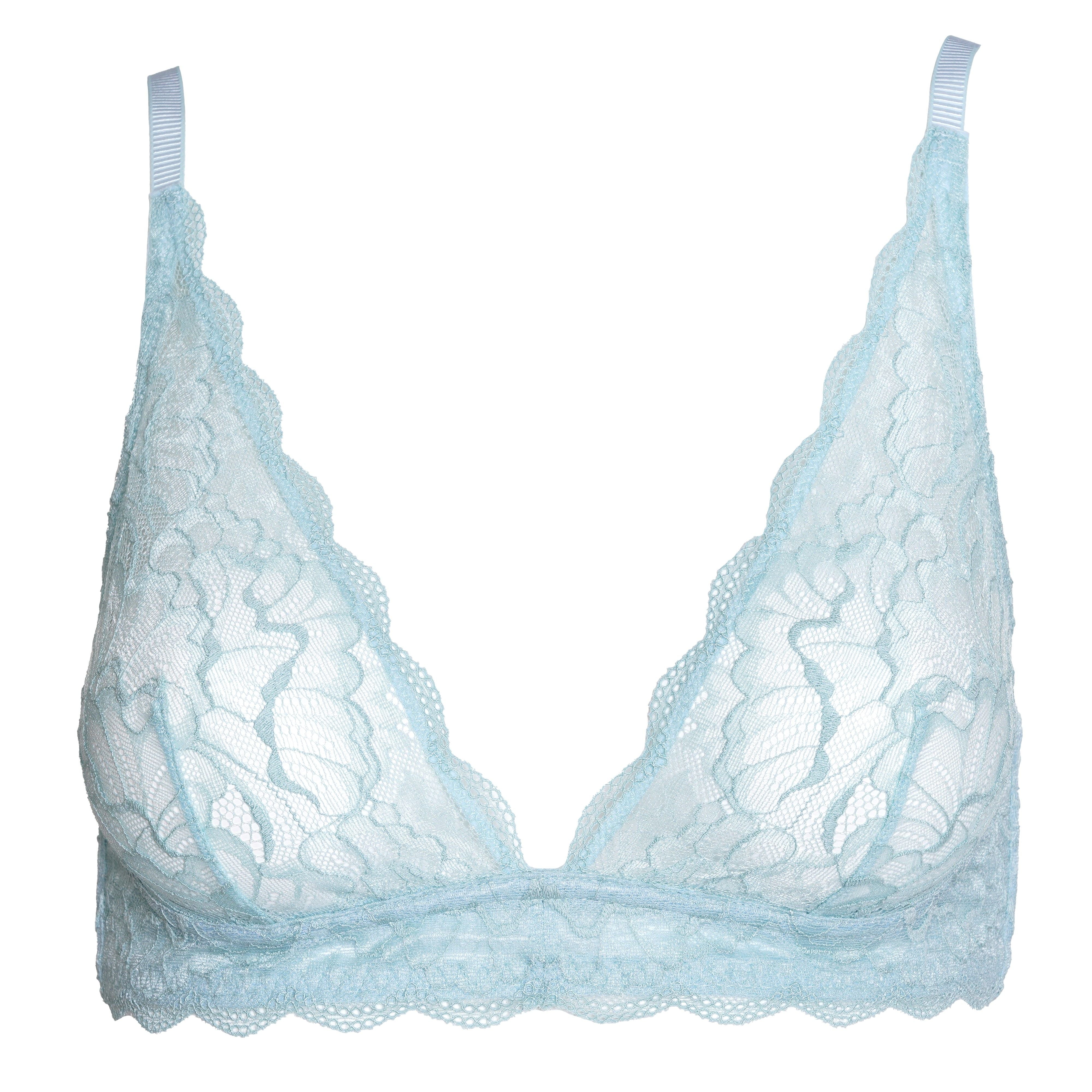 blue lace bralette top