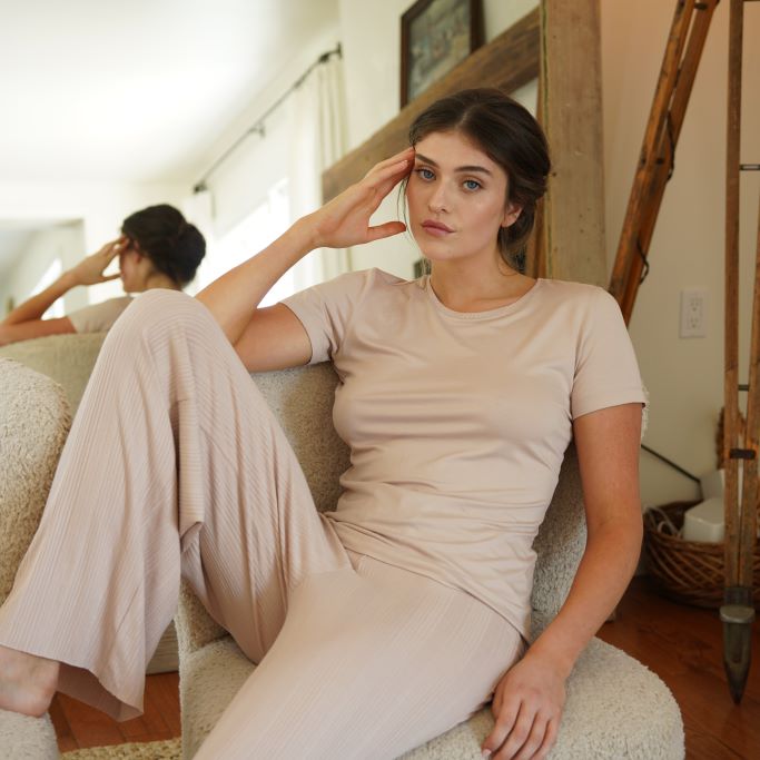 Modal Relax Pants - Beige