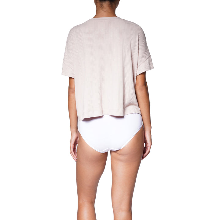 Comfortable Relaxed T-shirt - Beige