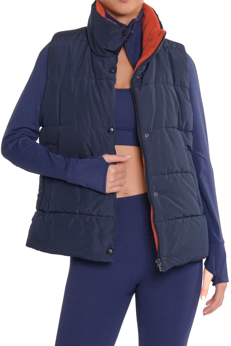 Luxury Cashmere Puffer Vest - Elegant Activewear for Women | Bien 