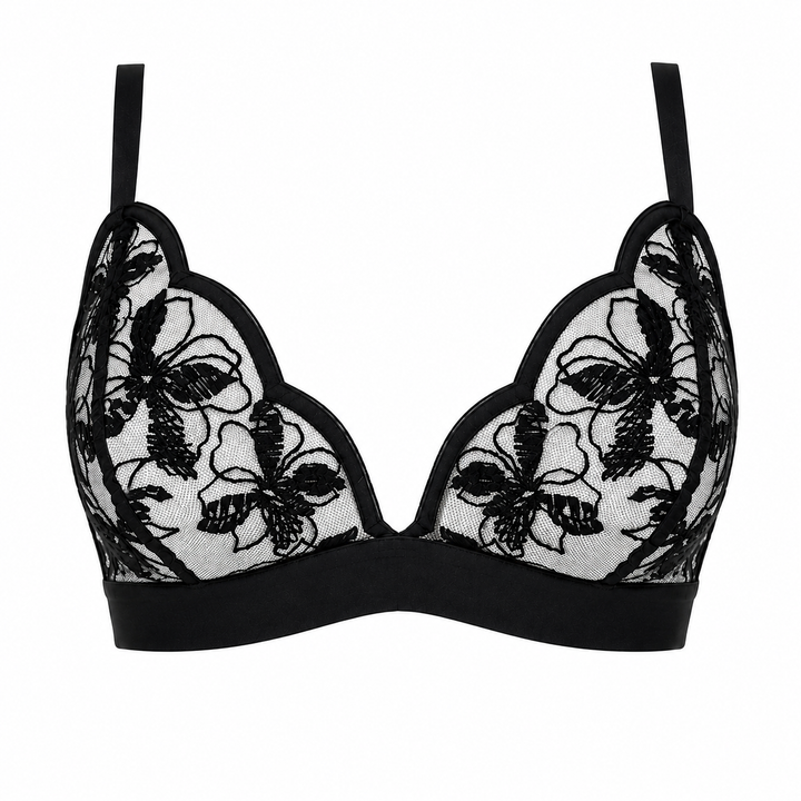 Lettre d'Amour Bralette - Black