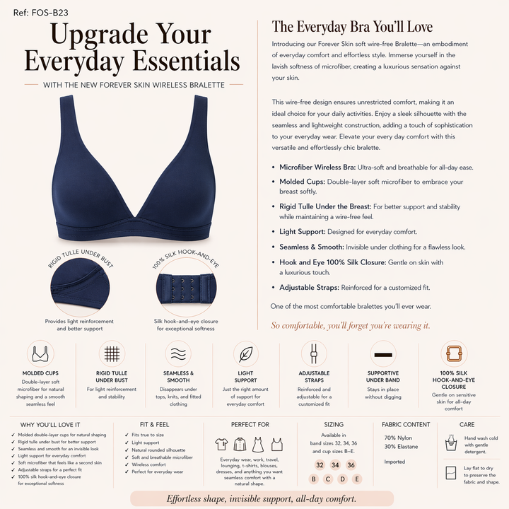 ☁️ B1-Lightweight Wireless - Bralette