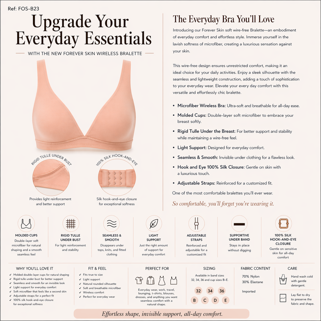 ☁️ B1-Microfiber - Wireless Bralette