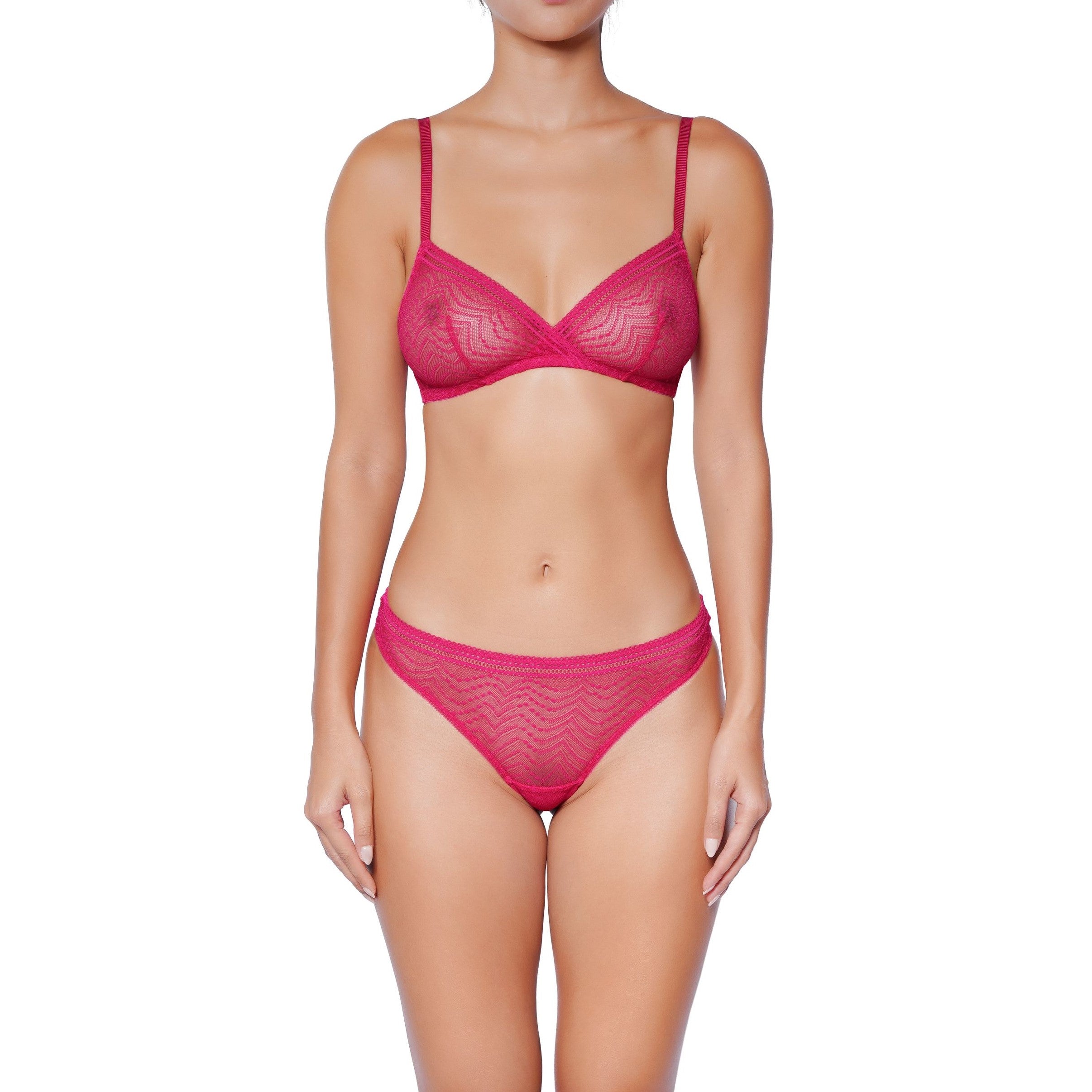 fuchsia bralette