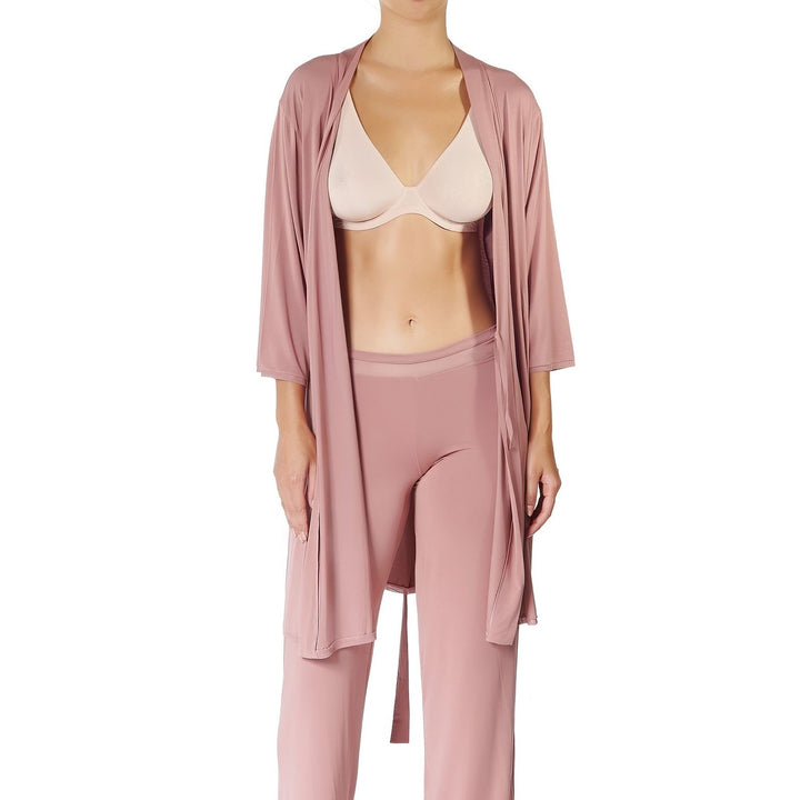 Buttery Micro Modal Robe- Attached Belt