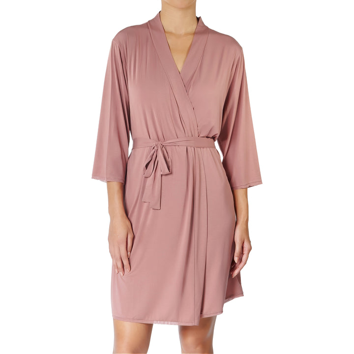 Buttery Micro Modal Robe- Attached Belt