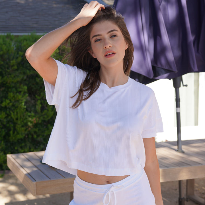 Douceur by Huit8 Relaxed T-shirt - White