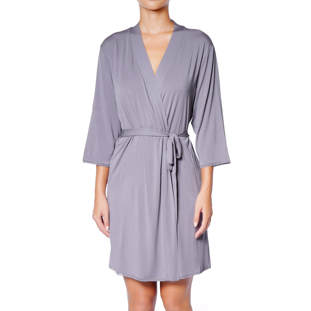 Buttery Micro Modal Robe- Attached Belt