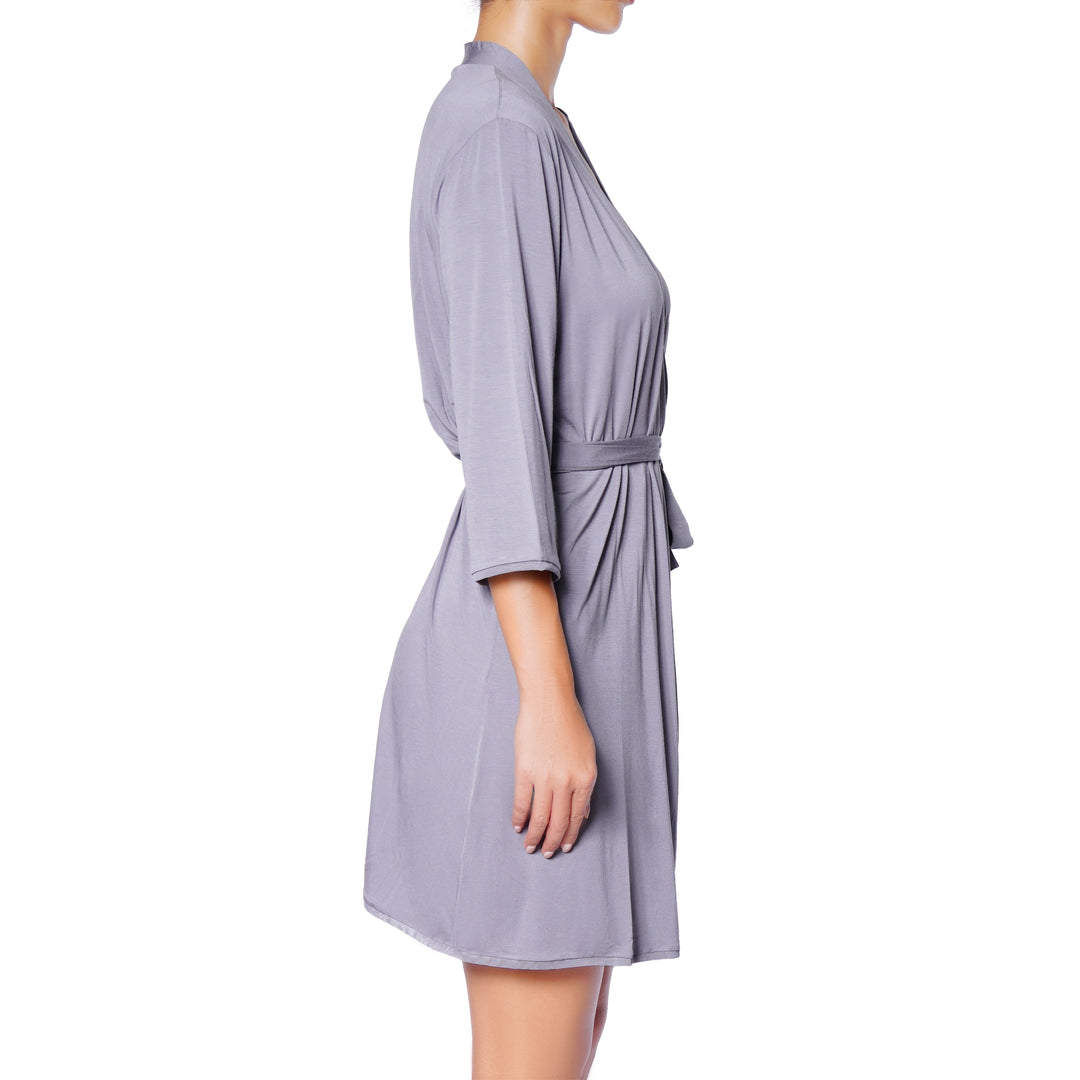 Buttery Micro Modal Robe- Attached Belt