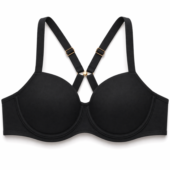 ☁️ B23-Lightweight Microfiber Spacer Bra - Black