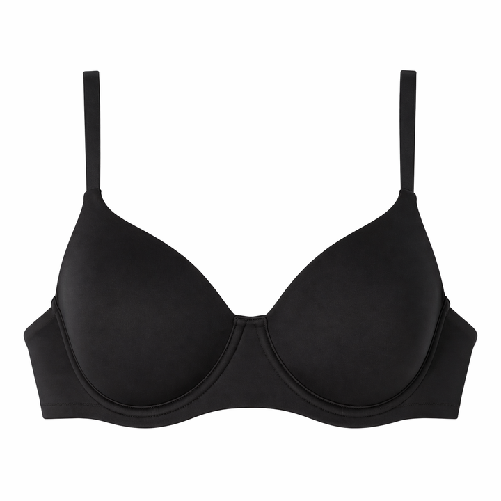 ☁️ B20-Lightweight Microfiber Comfort Bra - Black