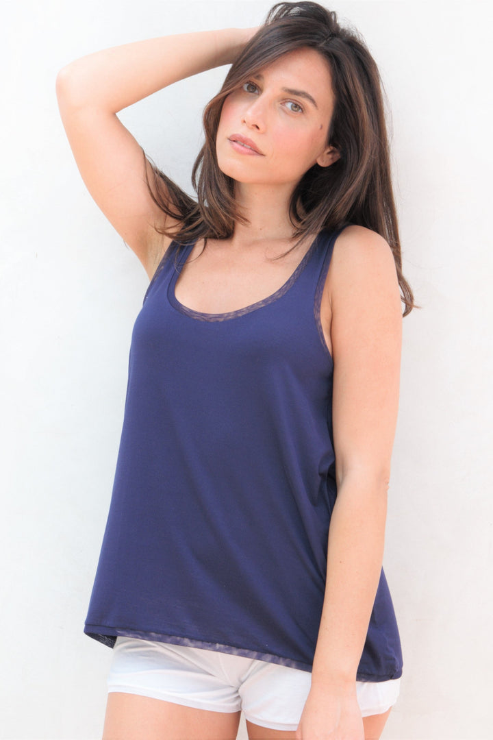Soft Micro Modal relaxed fit Trapeze Top