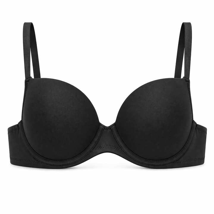 ☁️ B23-Lightweight Microfiber Spacer Bra - Black