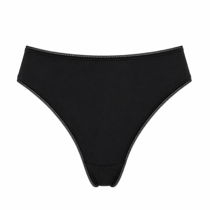 ☁️ J14-Lightweight Microfiber Thong - Black