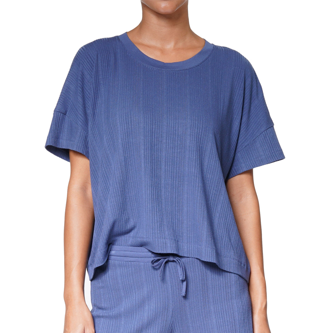 Douceur by Huit8 Relaxed T-shirt - Denim