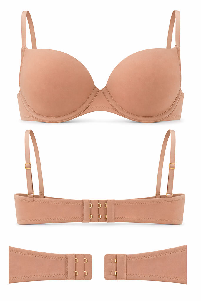 ☁️ B23- Lightweight Microfiber Spacer Bra - Blush
